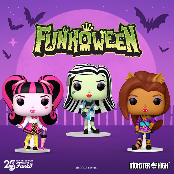 Monster High Pops! Frankie Stein, Clawdeen Wolf, and Draculaura